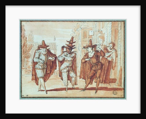 Theatrical Scene by Claude Gillot