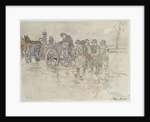 Field Kitchen on the Road to Belfort, 1918 by Louis Robert Antral