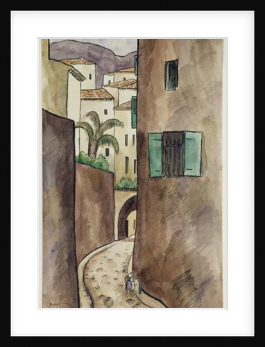 Mediterranean Street and Houses by Louis Robert Antral