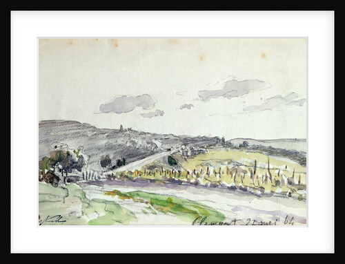 View of Clamart, 1864 by Johan-Barthold Jongkind