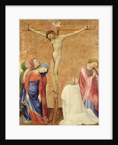 Calvary with a Carthusian Monk, 1389-95 by Jean de Beaumetz