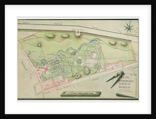 Plan of the Parc Monceau, 1803 by Lauly