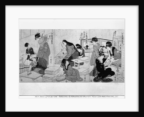 Making prints by Kitagawa Utamaro