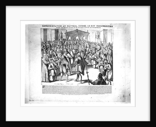 Henri IV curing the sufferers of scrofula by Pierre Firens