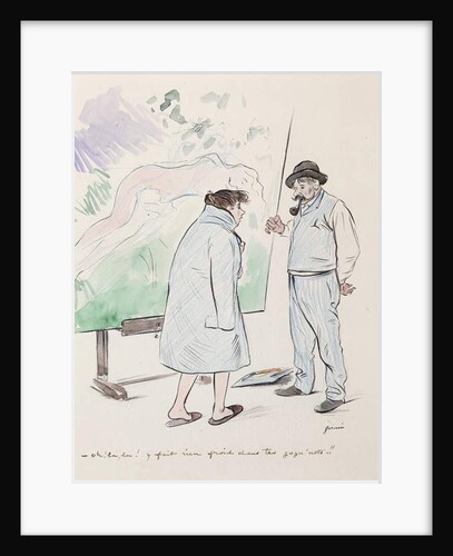 Oh la, la! Y Fait Rien Froid dans tes Gogu'notes!! by Jean Louis Forain