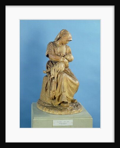 Peasant Woman Feeding her Child by Aime Jules Dalou