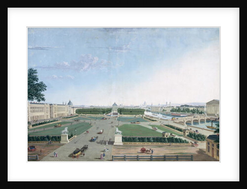 View of the Place Louis XV and the Jardin des Tuileries, 1815-30 by Henri Courvoisier-Voisin