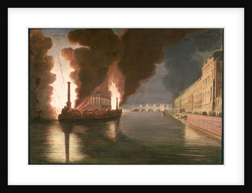 Fireworks on the Seine by Francesco Piranesi