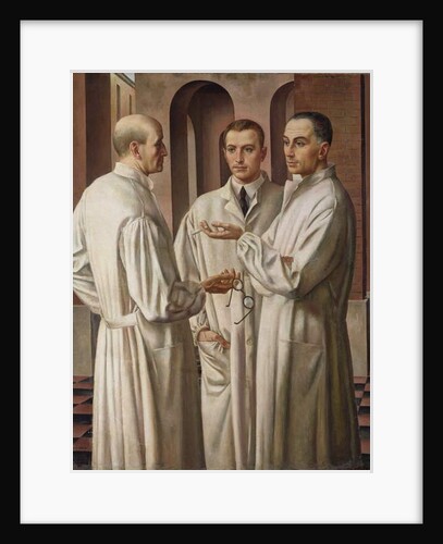 Three Surgeons, 1926 by Ubaldo Oppi