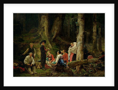 The Pilgrims from the Abbey of St. Odile by Gustave Brion