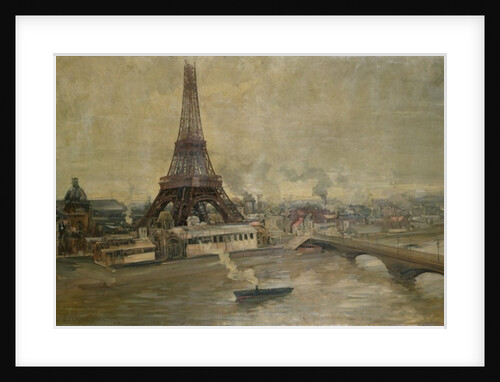 The Construction of the Eiffel Tower, January 1889 by Paul Louis Delance