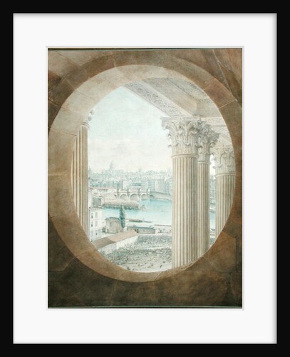 View of the Pont Neuf from a Bull's Eye Window of the Louvre, 1810 by Victor Jean Nicolle