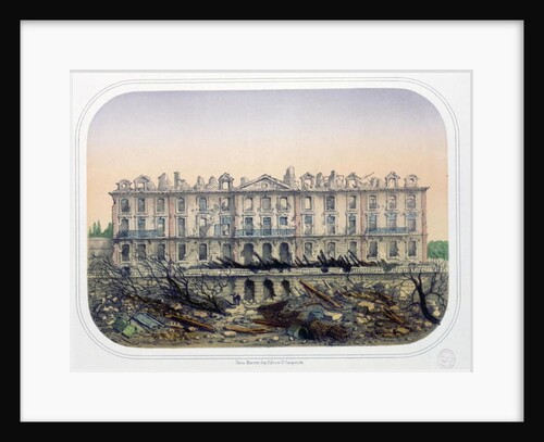 The Chateau de Meudon Bombarded by Prussian Troops in 1870, c.1871 by French School