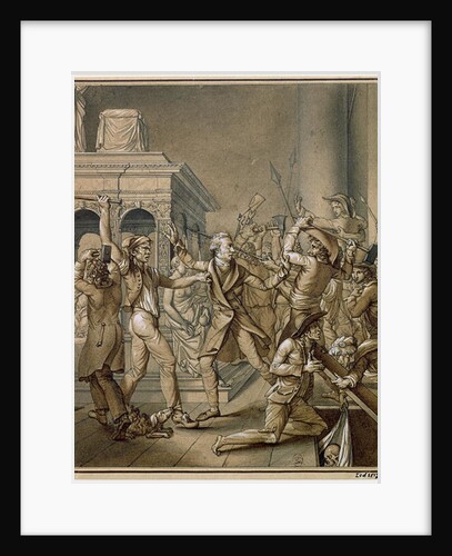 Alexandre Lenoir opposing the destruction of the royal tombs of the French monarchy in the Church of Saint-Denis by Pierre Joseph Lafontaine