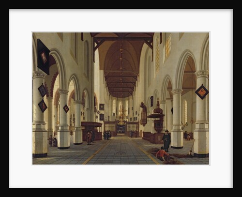 Interior of the Oude Kerk, Delft, c.1660-70 by Hendrik Cornelisz. van Vliet