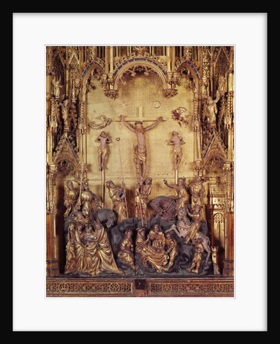 Altarpiece of the Crucifixion, detail of the central panel by Jacques de Baerze or Baers