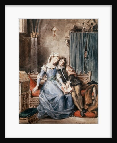 Paolo Malatesta and Francesca da Rimini by Ferdinand Victor Eugene Delacroix