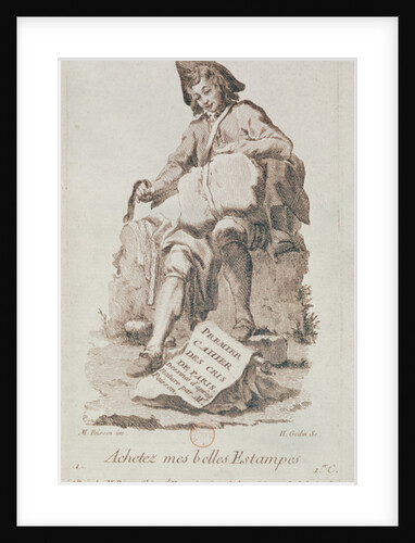 The Print Seller by French School
