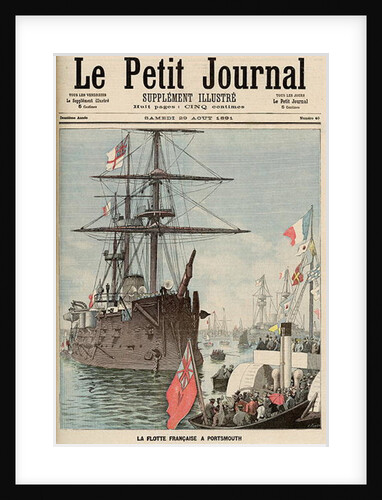 The French Flotilla in Portsmouth by Fortune Louis Meaulle