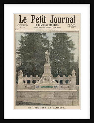 Monument to Gambetta at Ville-d'Avray by Fortune Louis & Meyer Henri Meaulle