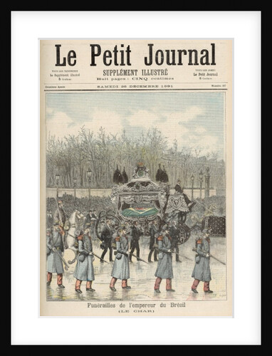 The Funeral of the Emperor of Brazil: The Carriage by Henri Meyer
