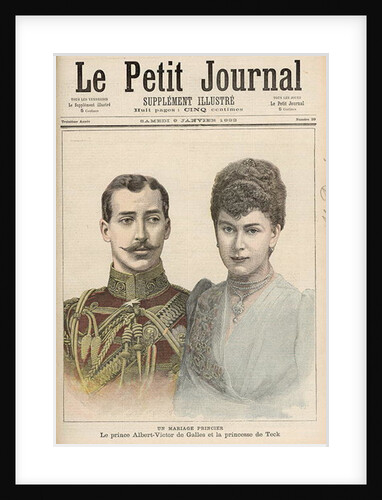 The Engagement of Albert Victor Duke of Clarence, eldest son of Edward, Prince of Wales to Victoria Mary of Teck by French School