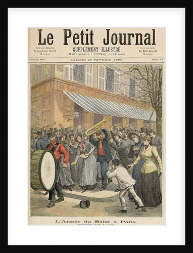 Uprising against a Salvation Army Procession in Paris, from Le Petit Journal, 20th February 1892 by French School