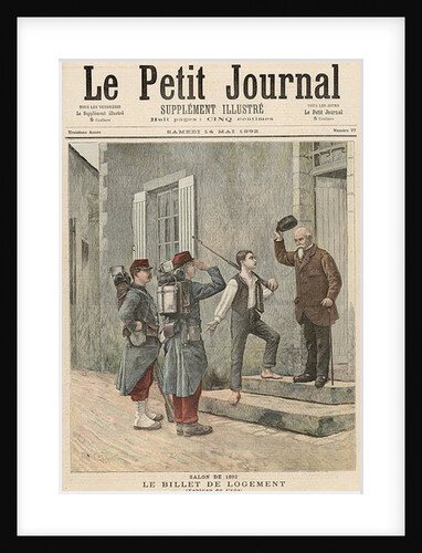The Billet, after a painting by Cres by French School