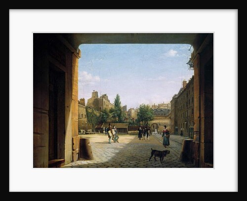 The Courtyard of the Institut de France, 1825-62 by Etienne Bouhot