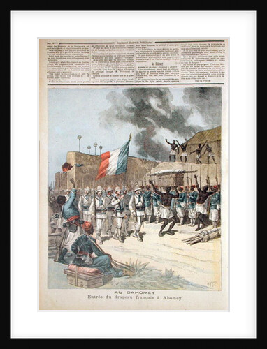 The French Flag Entering Abomey by Henri Meyer