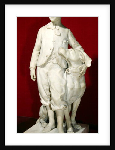 Louis-Eugene-Napoleon Bonaparte with his dog, Nero, 1865 by Jean-Baptiste Carpeaux