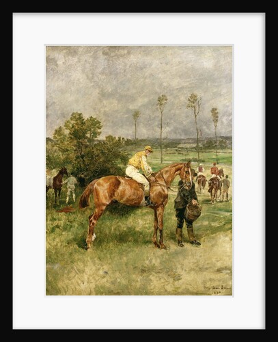 Before the Start, 1890 by John Lewis Brown