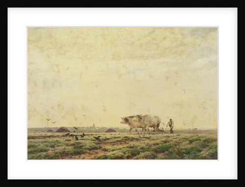 The First Furrows, Haute Alsace or The Labourer, 1883 by Jean Henri Zuber