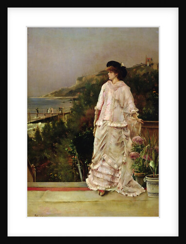 Woman on a Terrace, 1882 by Alfred Emile Stevens