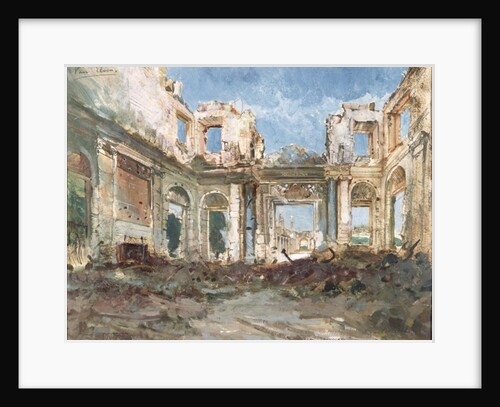 The Chateau de Saint-Cloud after the Fire by Pierre Tetar van Elven