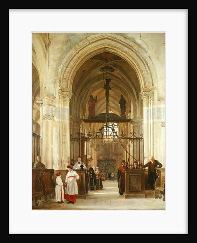 Interior of the Church of St. Prix, Valle de Montmorency, 1828 by Jean Bruno Gassies