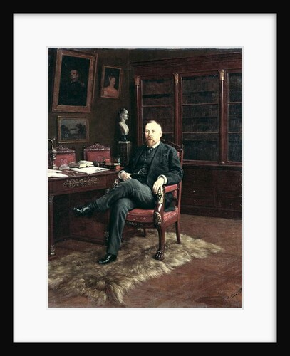 Portrait of Paul Marmottan in his Study, 1899 by Johan Georg Otto von count of Rosen