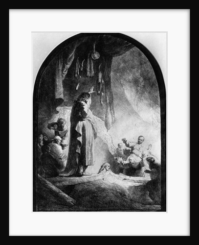 The Great Raising of Lazarus by Rembrandt Harmensz. van Rijn