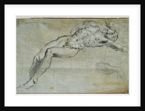 Study for the body of St. George by Jacopo Robusti Tintoretto