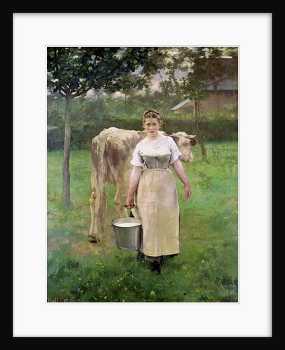 Manda Lametrie, The Farm Maid, 1887 by Alfred Roll