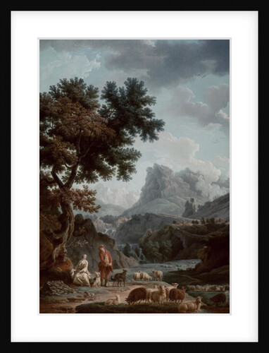 The Alpine Shepherdess, 18th century by Claude Joseph Vernet