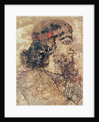 Head of a bearded man by Assyrian