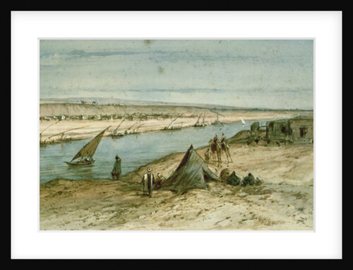 The Suez Canal by Edouard Riou