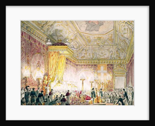 The Chapel of Rest of Louis XVIII at the Tuileries by Jean-Baptiste Isabey