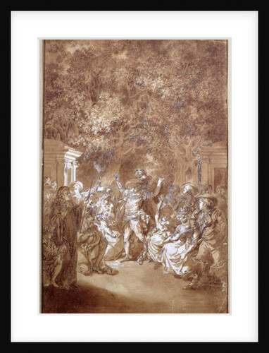 Scene from of 'The Marriage of Figaro' by Pierre-Augustin Caron de Beaumarchais 1785 by Jacques Philippe Joseph de Saint-Quentin