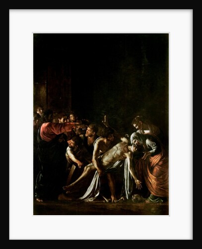 Resurrection of Lazarus by Michelangelo Merisi da Caravaggio