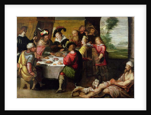 The Parable of the Rich Man and Lazarus by Frans II the Younger Francken