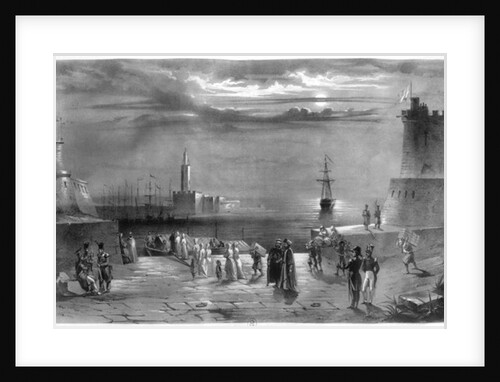 The Dey Hussein Ibn El Hussein leaving Algiers after the city has been captured on the 4th July 1830 by Coppin Coppin