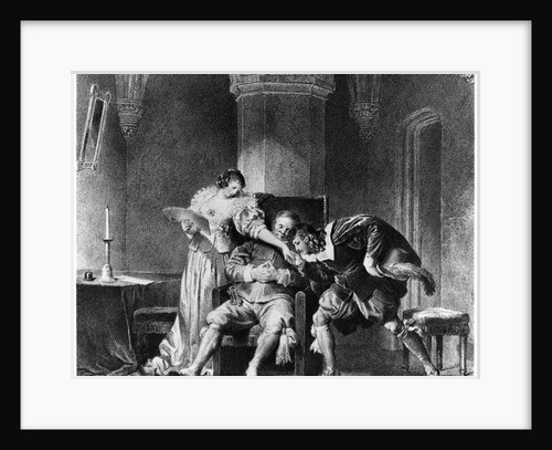 Rosine, Bartholo, Count Almaviva by Alfred Leon Lemercier