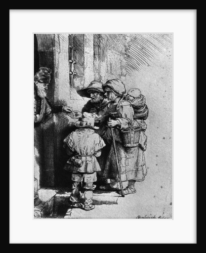 Beggars on the Doorstep of a House, 1648 by Rembrandt Harmensz. van Rijn